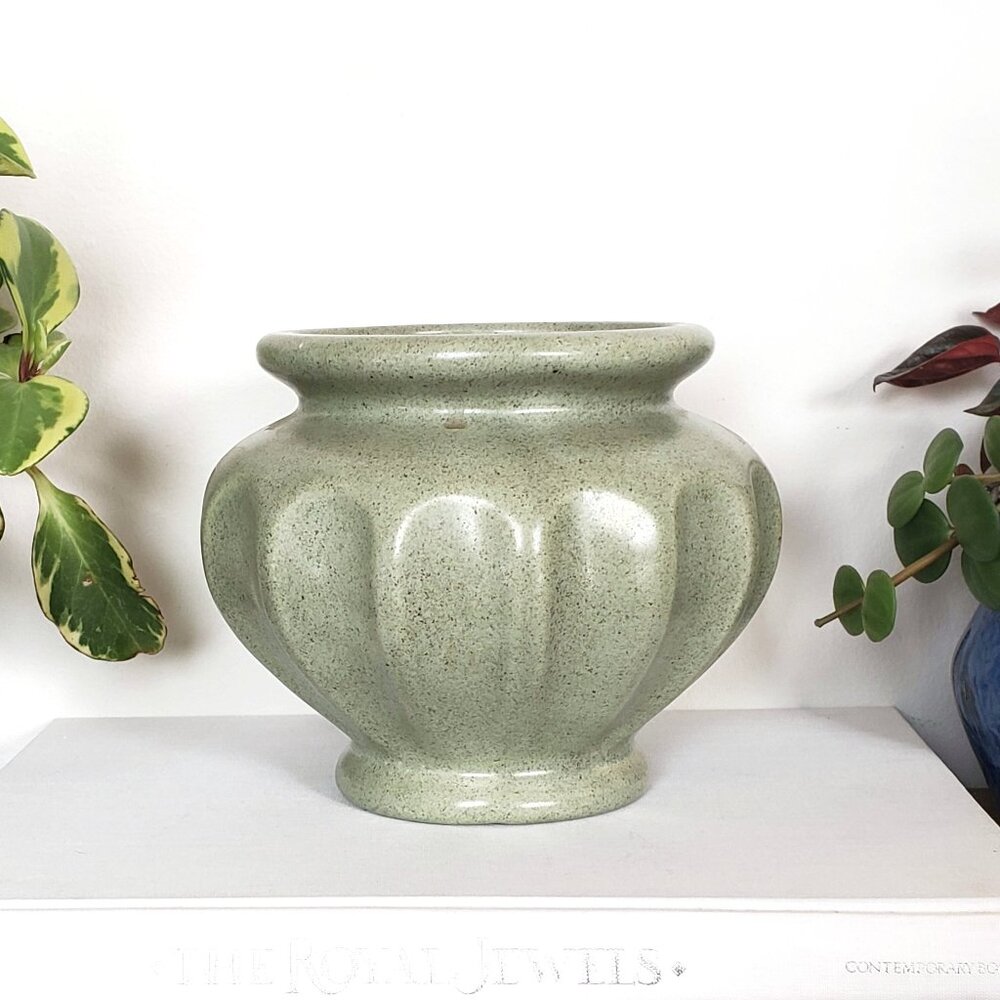 Vintage Haeger Green Ceramic Planter For Florist Telegraph Delivery Association